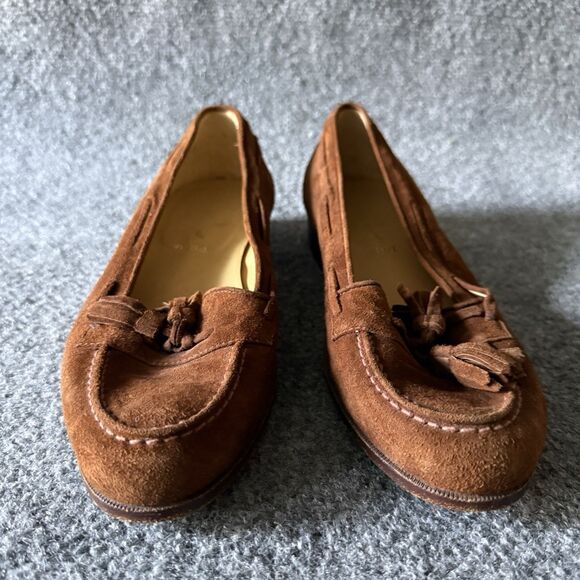 VTG Polo Ralph Lauren Men’s Brown Suede Tassel Loafers Slip-On Comfort Size 7.5D